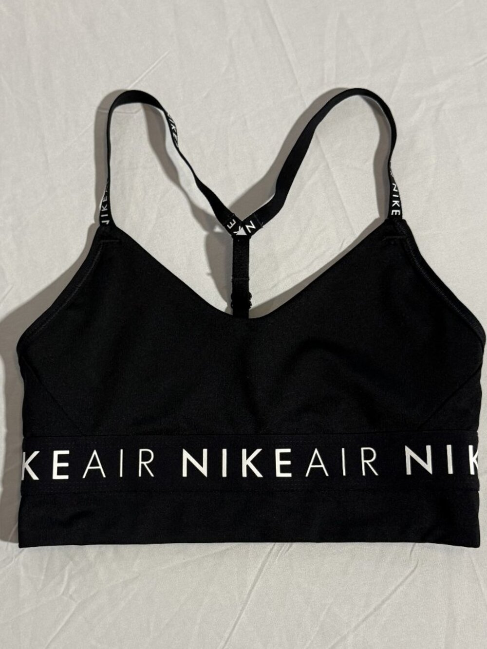 Nike Air Black Strappy Sports Bra XS GUC